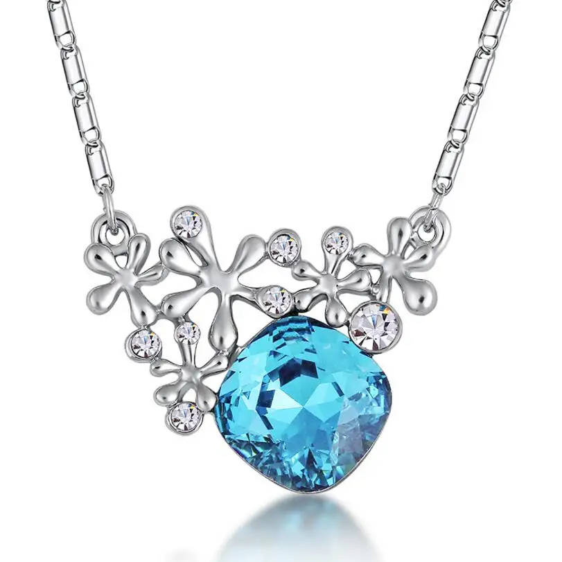 Женское классическое ожерелье с подвеской в виде Красивого цветка модное