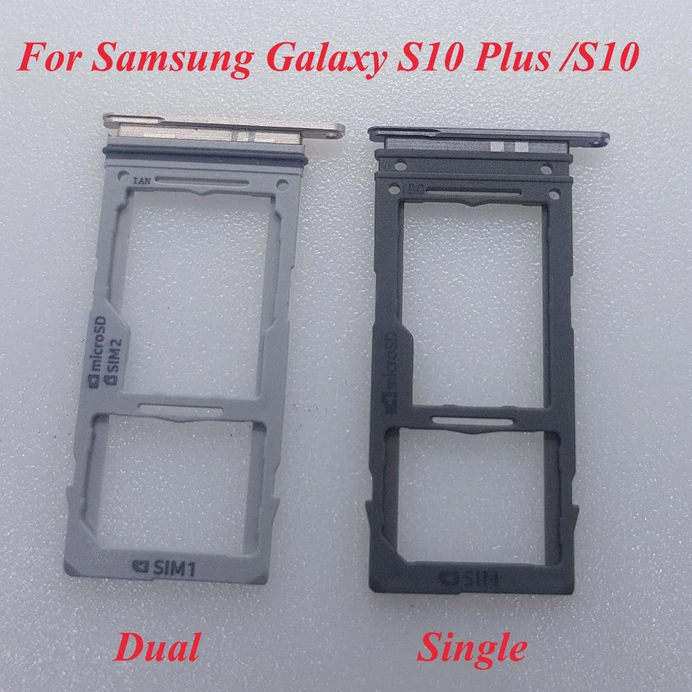 Держатель лотка для sim-карты SD считыватель слот адаптер для samsung Galaxy S10 S10+ plus G973 G975