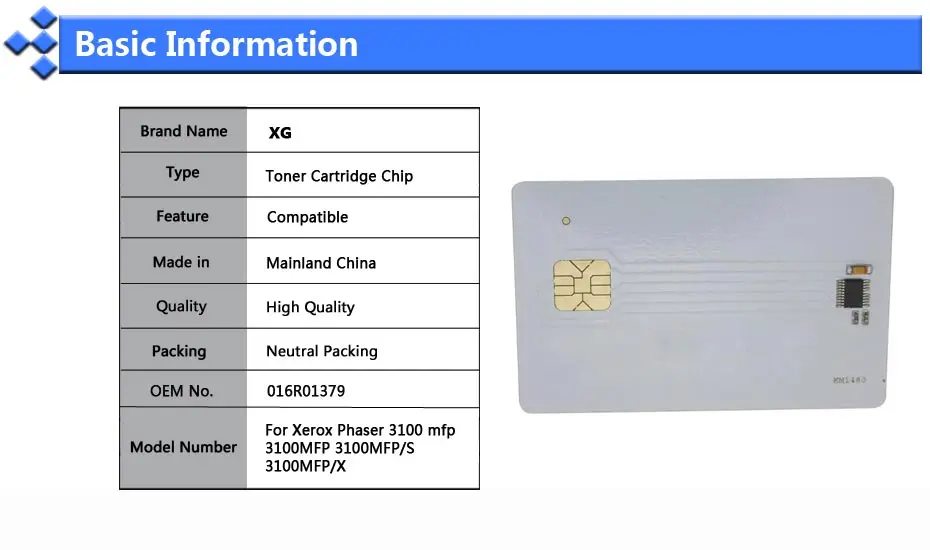 2X 016R01379 совместимый чип картриджа с тонером замена для Xerox Phaser 3100 mfp 3100MFP 3100MFP/S 3100MFP/X