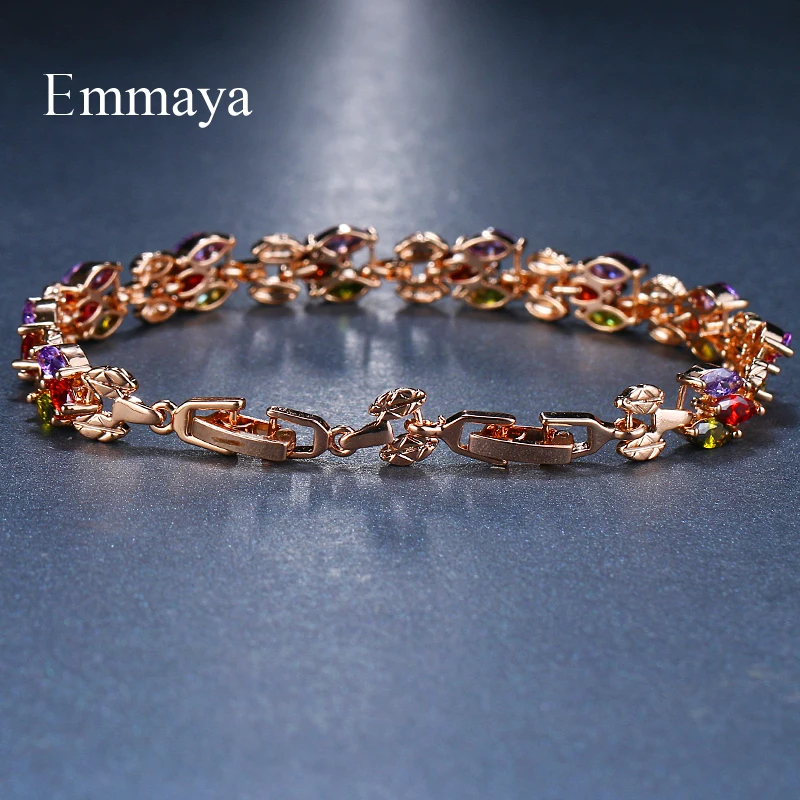 Женские разноцветные браслеты с листьями Emmaya классические очаровательные