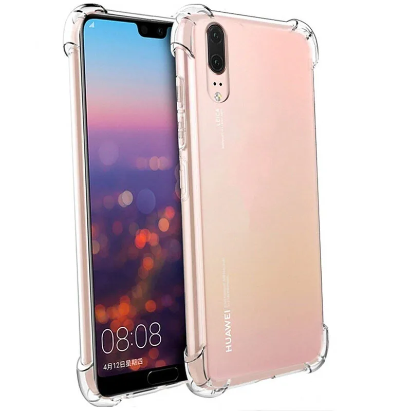 Противоударные Чехлы противоударный чехол для huawei Коврики 20 Pro P20 Lite 20X Мягкий