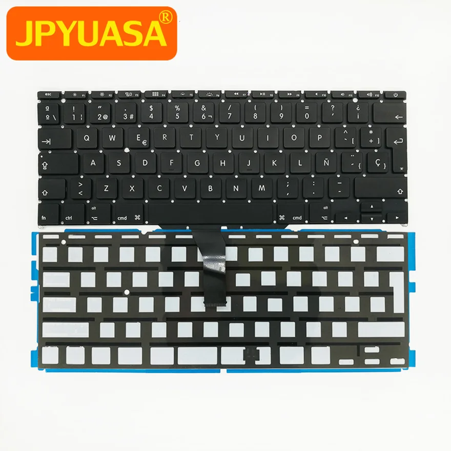 5 шт./лот новая испанская клавиатура для ноутбука с подсветкой Macbook Air 11 &quotA1370 A1465