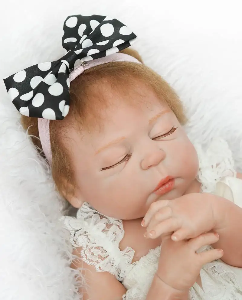 22 "реалистичные силиконовые Reborn Baby куклы полный средства ухода за кожей винил