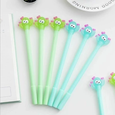 1 шт. Kawaii креативная шариковая ручка Милая Черная кошка узор школьные канцелярские принадлежности черные чернила 0,5 мм ручка заправка - Цвет: Random 1 piece