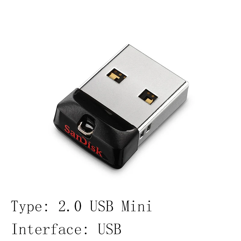 CZ33 Флеш-накопитель sandisk, 64 ГБ, 32 ГБ, 16 ГБ, мини USB флеш-накопитель, 32 64, 16 ГБ, флеш-накопитель 2,0, USB флешка, диск на ключ, память для телефона - Цвет: CZ33