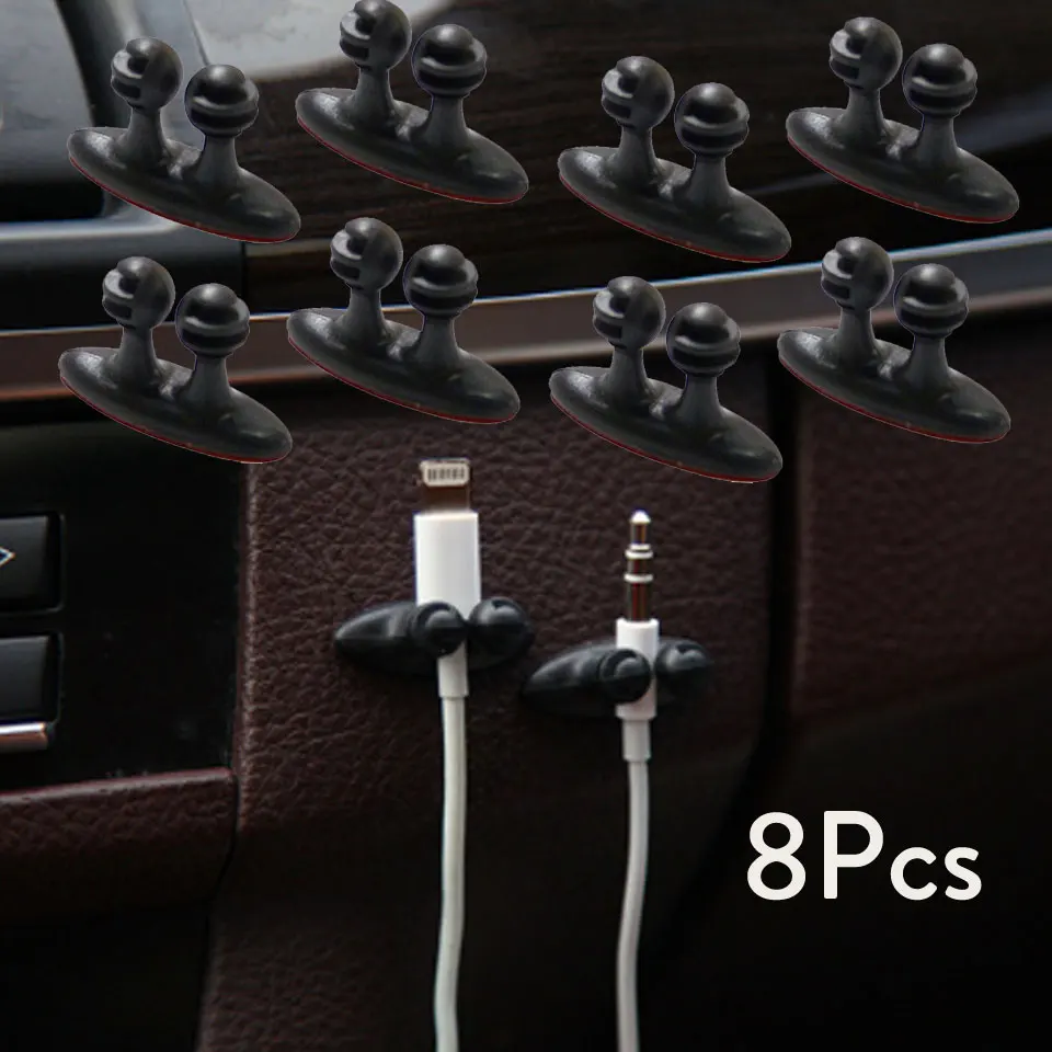 8 шт. автомобильный зажим для галстука фиксатор наклейка органайзер smart fortwo peugeot 308