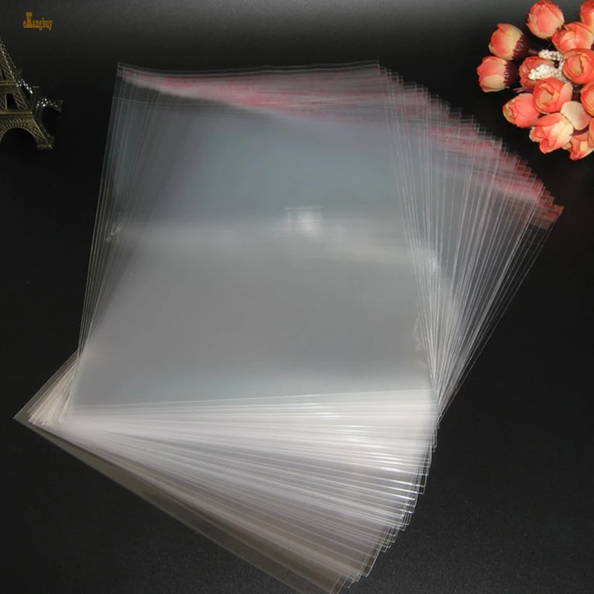 

Cling Film 200pcs 17x22+3cm Clear Opp Self Adhesive Packaging Bags For Magazines, Newspapers, Photos, Cds, Bread, Popcorn, Nuts