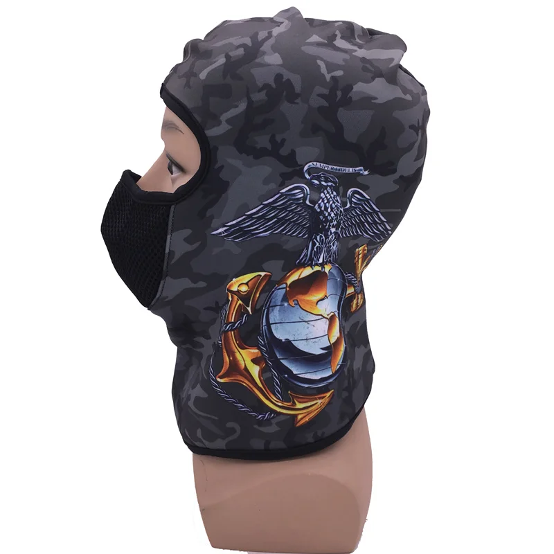 Камуфляжная Балаклава с капюшоном для мотоцикла охоты полностью теплая защитная