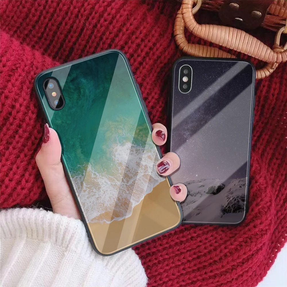 Обои DIY чехол для телефона для iPhone 8 6s 7X6 Plus на заказ Чехол DIY закаленное стекло чехол для телефона для iPhone X XR XS MAX чехол