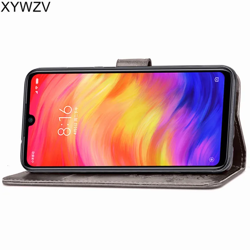 Чехол для Xiaomi Redmi Note 7 противоударный чехол флип кошелек телефона держатель