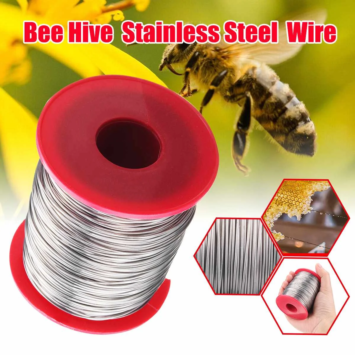 

0.5mm 500G Stainless Steel Wire for Hive Frames Beekeeping Tool Bee Hive Frame Foundation Wire