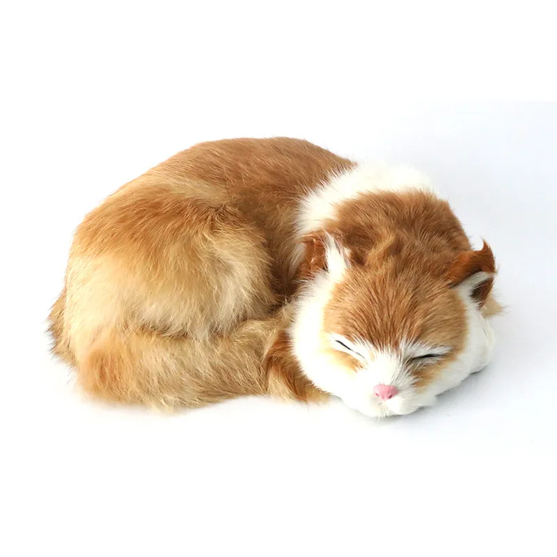 Реалистичная модель кота с животными меховые изделия котенок мебель для дома