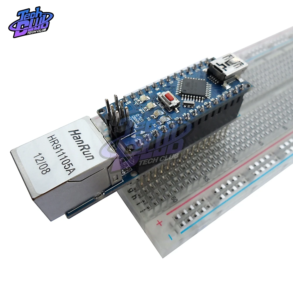 Nano V3 Ethernet щит ENC28J60 микрочип HR911105A веб сервер плата модуль для Arduino 3 0|Детали и