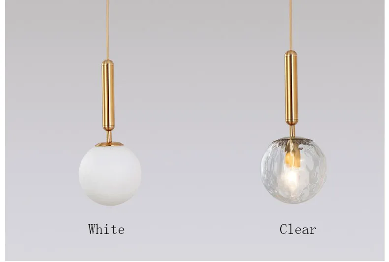 

Northern Europe Mirror Creative Modern Simple Bar Meal Glass Chrome color Space ball Electroplating spherical Led Chandelier