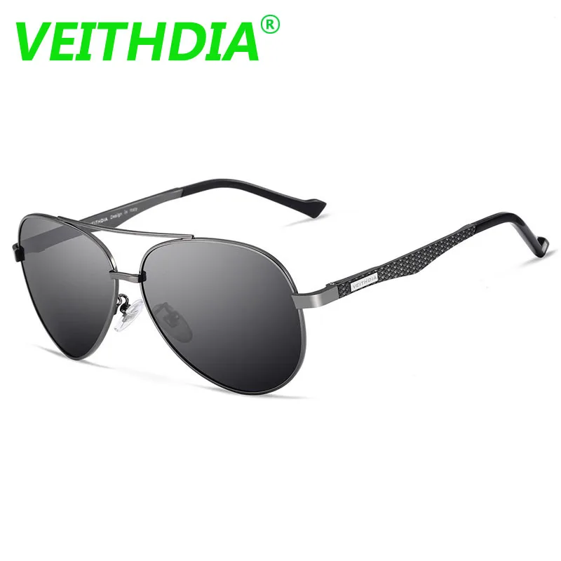 VEITHDIA оригинальные брендовые HD поляризованные солнцезащитные очки мужские для
