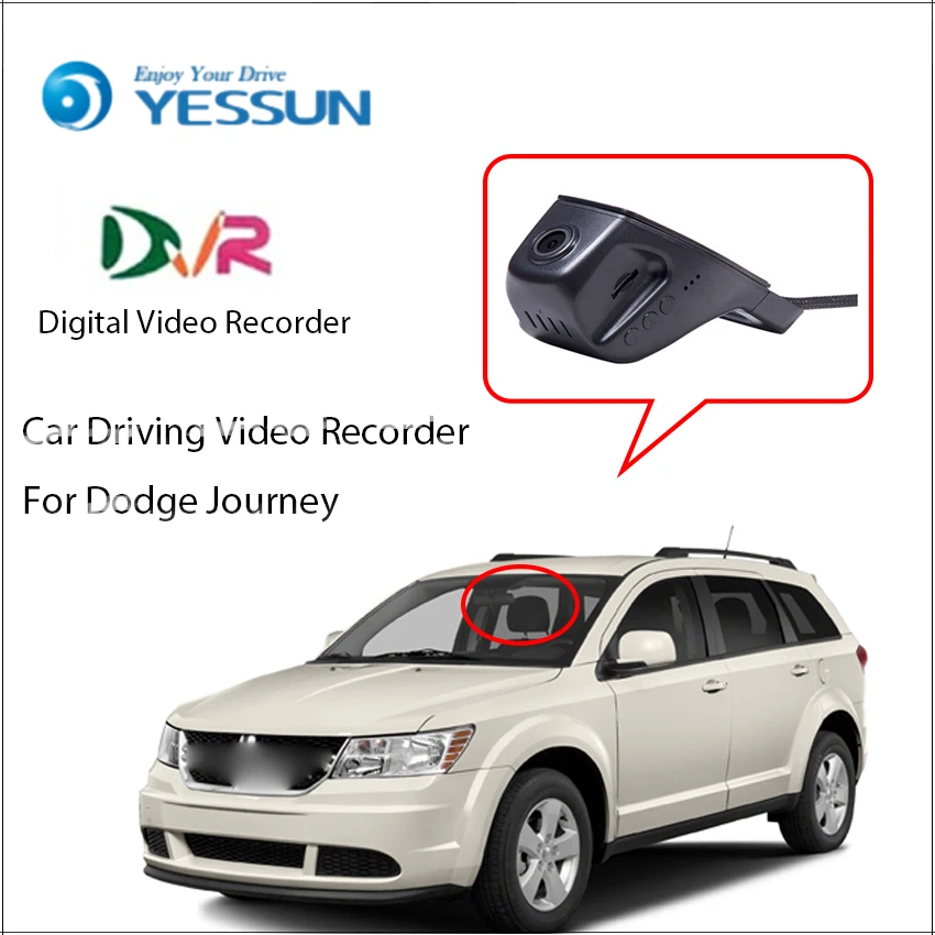 YESSUN Автомобильный видеорегистратор Цифровой для Dodge Journey-фронтальная камера Dash HD