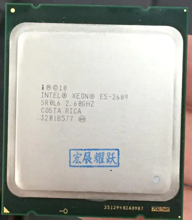 Процессор Intel Xeon E5-2689 E5 2689 cpu 2,6 LGA 2011 SROL6 настольный процессор Восьмиядерный cpu нормальная работа