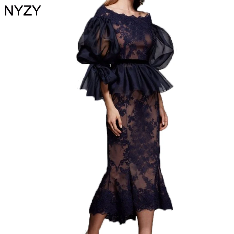 Элегантное Вечернее Платье NYZY M4 Vestido вечернее платье длиной до колена с кружевной