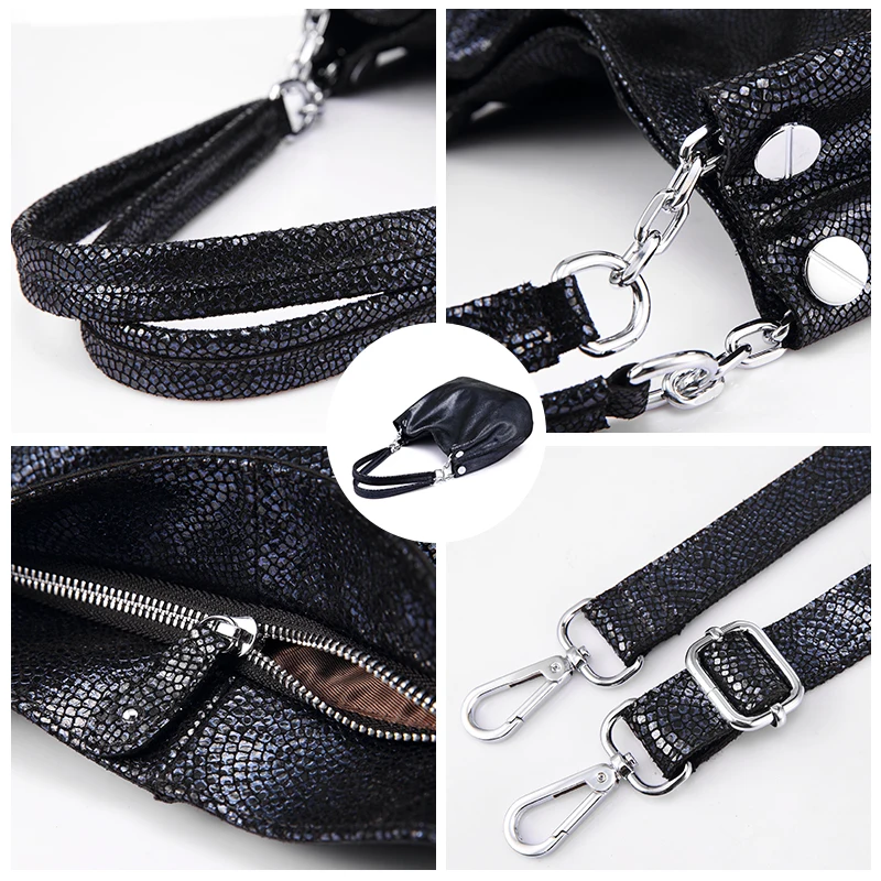 

REALER genuine leather handbags female large messenger bag women shoulder bags fashion ladies top-handle bags high quality totes