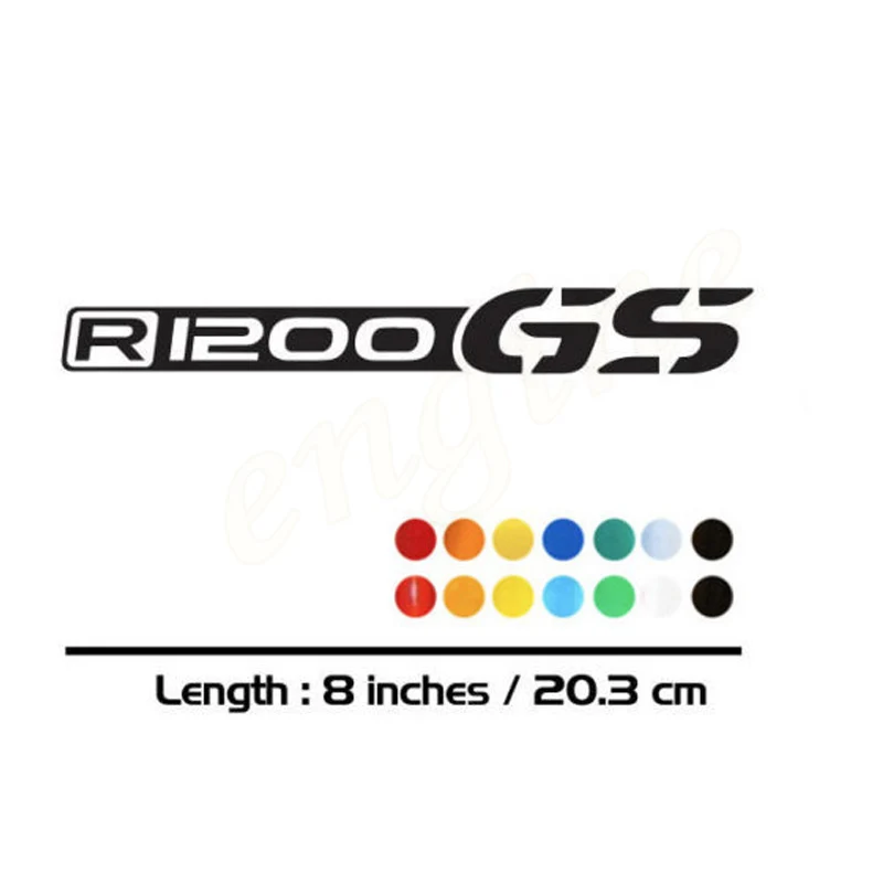 

2 X New Sales motorcycle bike Fuel tank Wheels Fairing notebook Luggage helmet MOTO Sticker decals For BMW R1200GS
