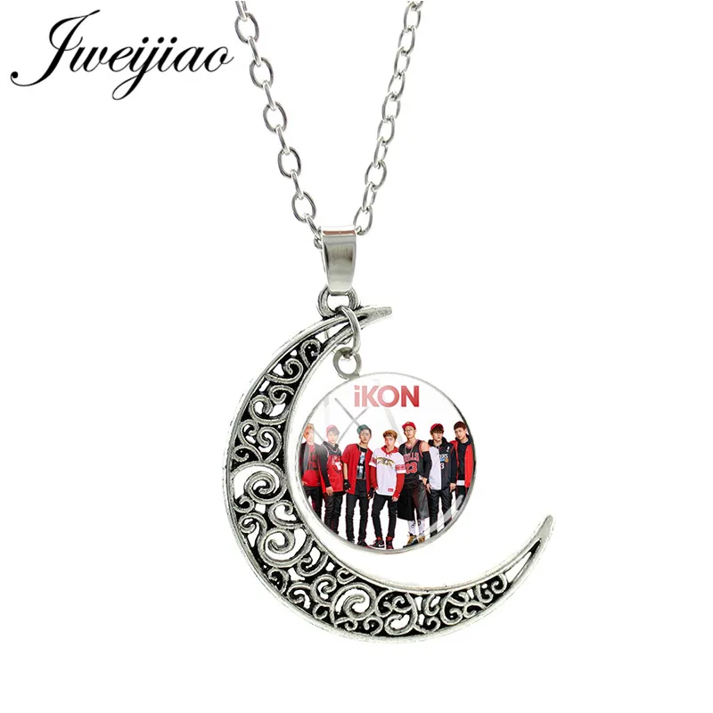 JWEIJIAO горячие продажи IKON ожерелье s Модный певец стекло кабошон фото Купол
