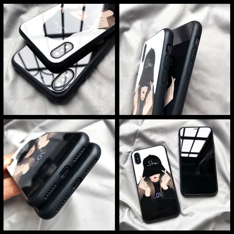 Модный чехол для Apple iPhone 6 6S 7 8 с изображением пары классный телефона из