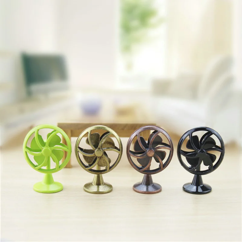 Высокое качество Ретро Вентилятор сплав Металлические Миниатюрные игрушки 4