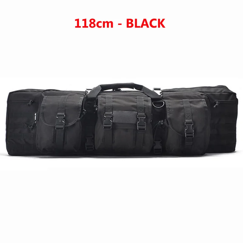Black 118CM Военная Экипировка тактический пистолет сумка охотничья стрельба страйкбол Пейнтбол воздушный пистолет снайперская винтовка Чехол военный походный Рюкзак Molle - Цвет: Black 118CM