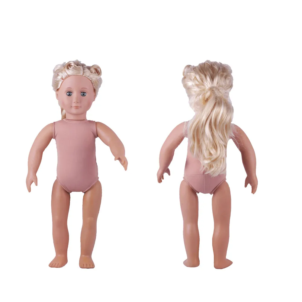 LUCKDOLL 18 дюймов блонд/каштановые волосы 45 см кукла девочка игрушки поколение
