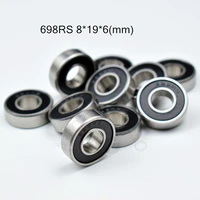 bearing 10pcs 698rs 8196mm free shipping chrome steel rubber sealed high speed mechanical equipment parts