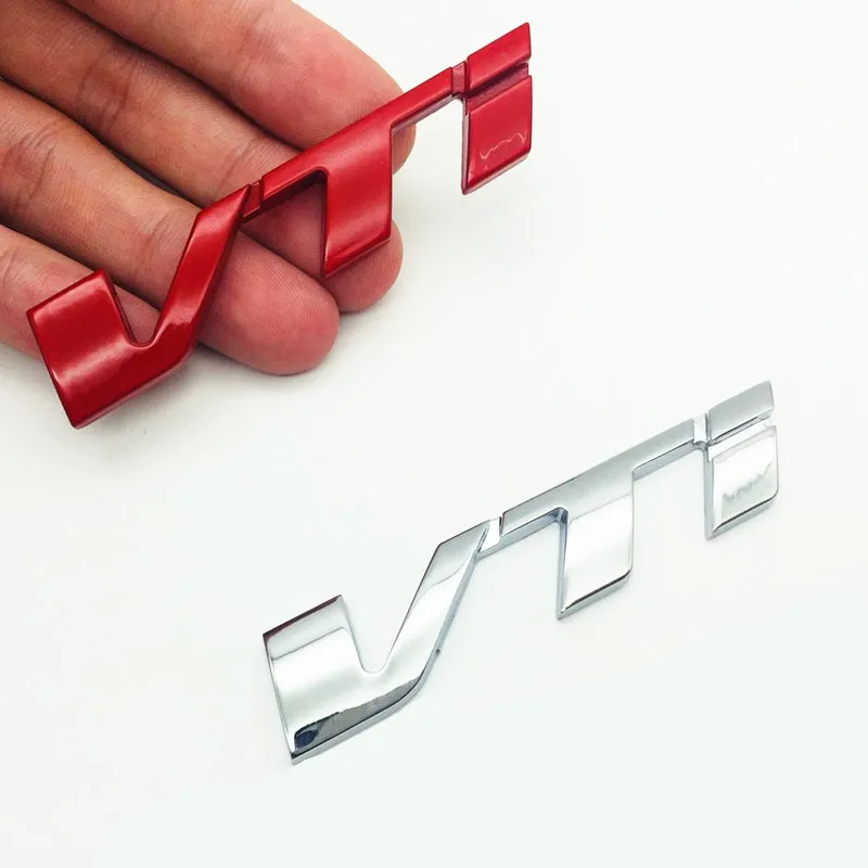 3D металлическая серебряная полоса VTi VVTI мерная эмблема значок наклейки для Honda Civic