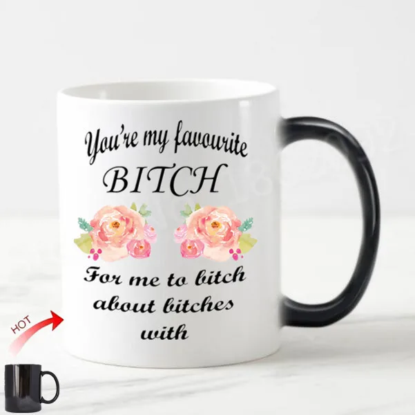 Новинка кружка для друзей забавная любимая Bicth To Bitch о суках с бффами кофейные
