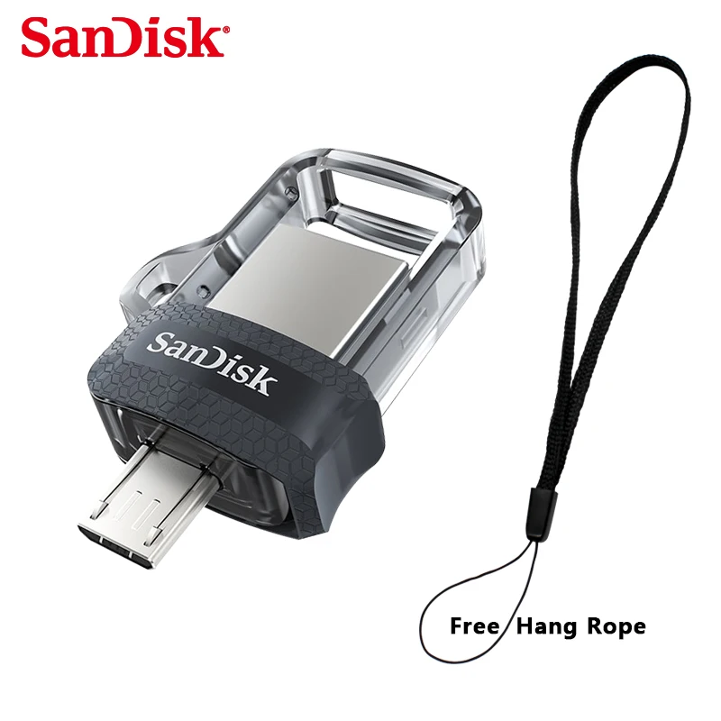 Sandisk Dual OTG USB Flash Drive Высокая Скорость 150 М/С Крайних USB3.0 PenDrives 32 ГБ 16 ГБ 64 ГБ Pen Drives Memory Stick