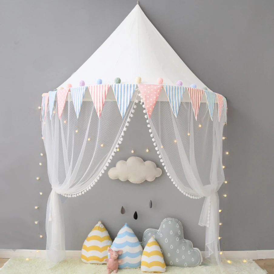 Детские палатки teepee детская игровая комната хлопок Портативный Навес для