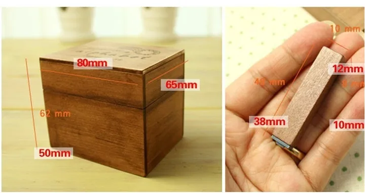 Винтажный стильный деревянный ящик набор резиновых штампов почерк буквы