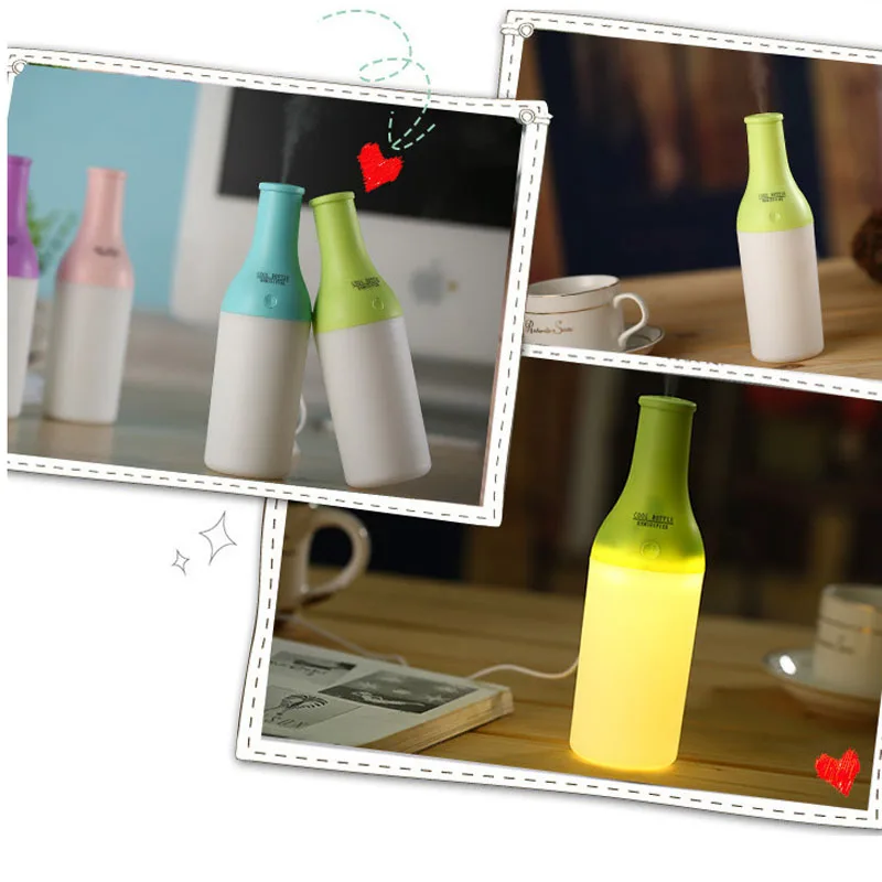 Ультразвуковой мини увлажнитель воздуха с холодной бутылкой портативный