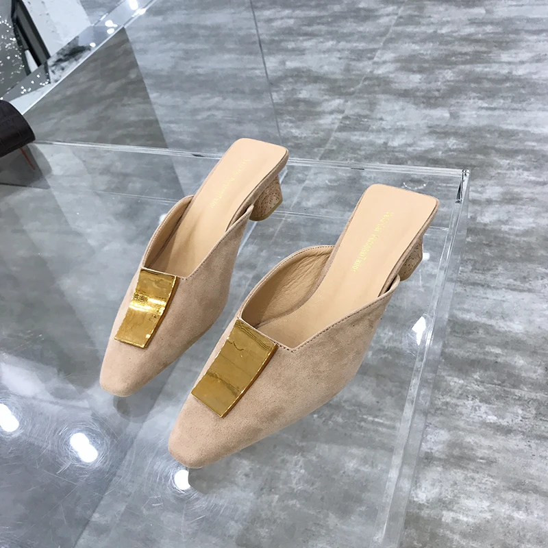 2019 женские босоножки на высоком каблуке 3 см с металлическими украшениями