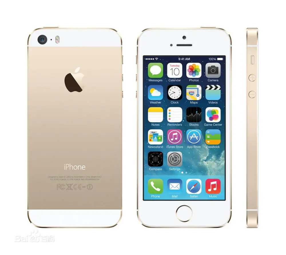 Gold Б/у Apple Iphone 5S разблокированный сотовый телефон 4," экран 1 Гб ОЗУ 16 Гб/32 ГБ/64 Гб ПЗУ сенсорный ID отпечаток пальца - Цвет: Gold
