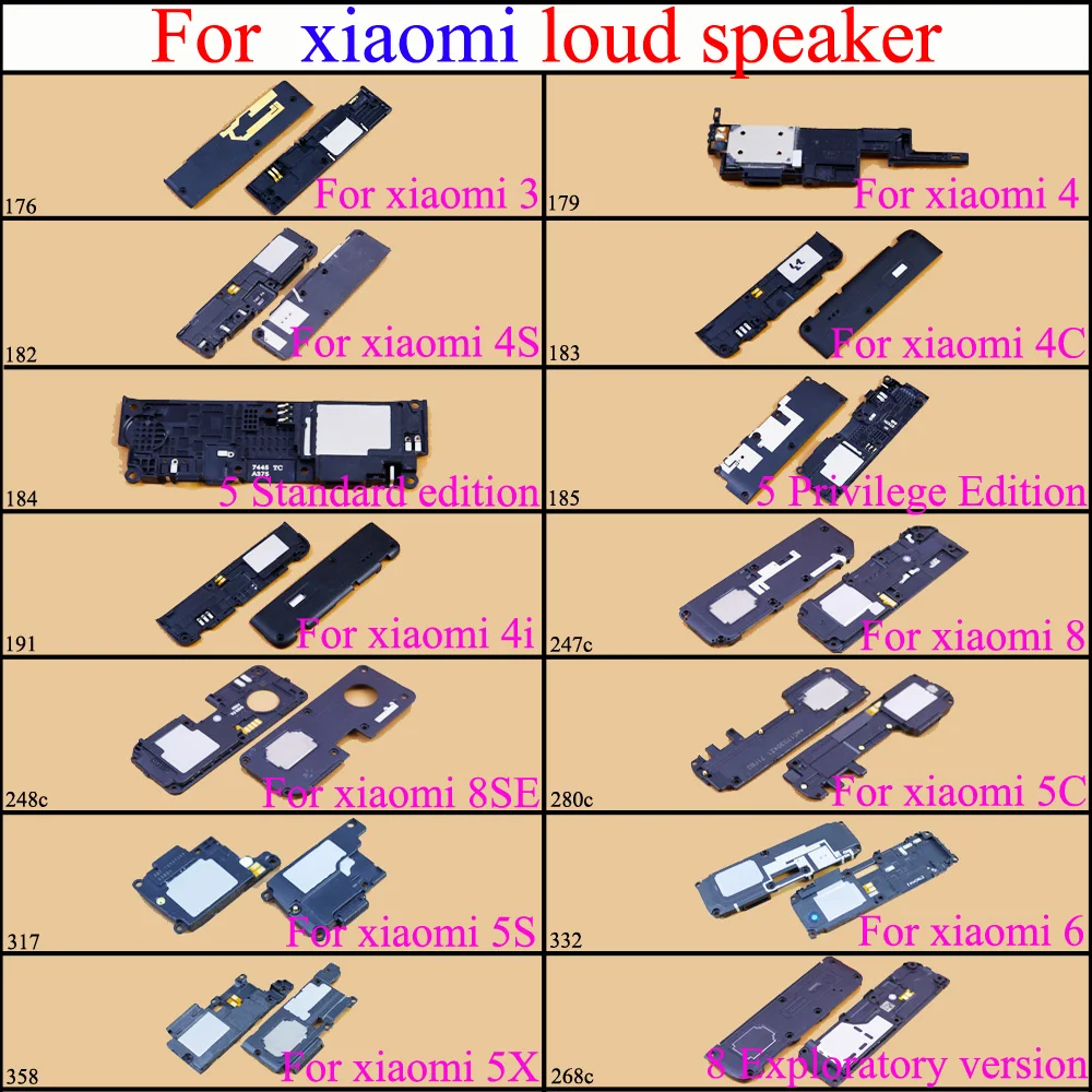 

YuXi Loudspeaker For Xiaomi Mi Mix 2 Mix2 note2 NOTE3 Loud Speaker Sound Buzzer Ringer Replacement Parts