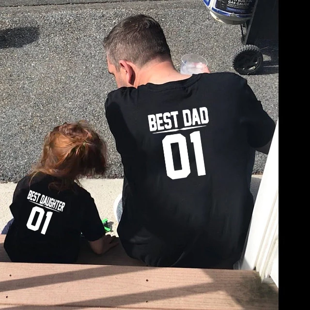 Trajes de pap&aacute; y yo, el mejor pap&aacute; e hija, 01, camisas para padre e hija, ropa de manga corta para beb&eacute;, ni&ntilde;o, ni&ntilde;o-0