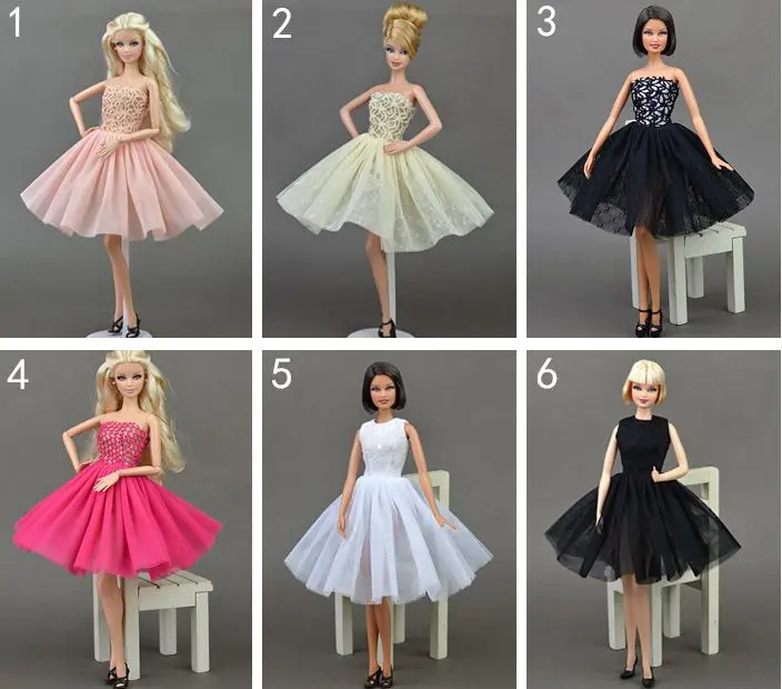

Handmade Dress Skirt Lace Evening Party Wedding Princess Gown Fashion Outfit Clothes For 1/6 Toy Barbie Doll Baby Toy Gift