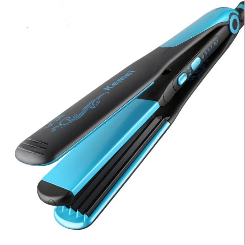 

Electric 2 In 1 Flat Iron Wand Hair Straightener Ceramic Straighter Style Corn Clamp Curler Salon Hairstyling Curling Styling