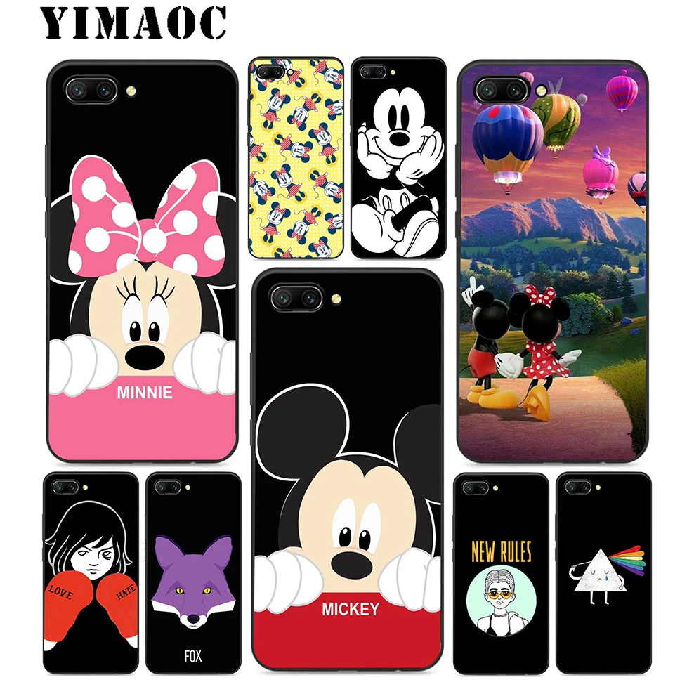 YIMAOC с Микки-Маусом и Минни-Маус Забавный силиконовый чехол для huawei Honor Коврики 10 P20