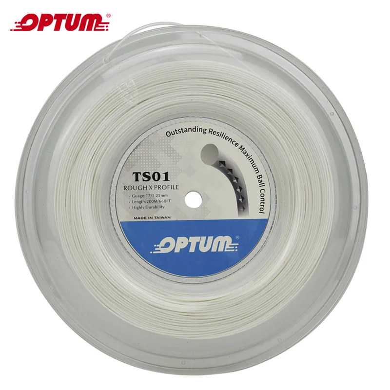 OPTUM шероховатые теннисные струны для ракеток полиэфирные Alu Power грубый 125 200