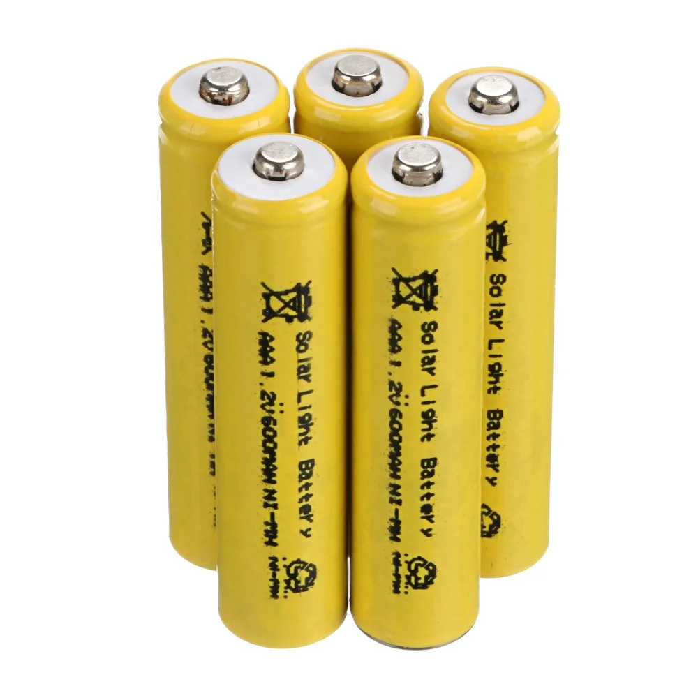 20PCS Yellow AAA 1.2V 600mAh Ni-MH Rechargeable Battery Ni MH Batteries For Solar Lights - US Shipping | Электроника