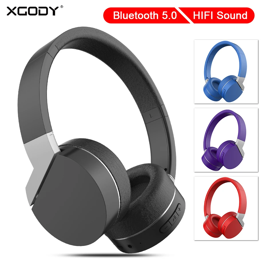 XGODY TR804 накладные беспроводные наушники Bluetooth 5 0 FM радио шумоподавляющие Игровые