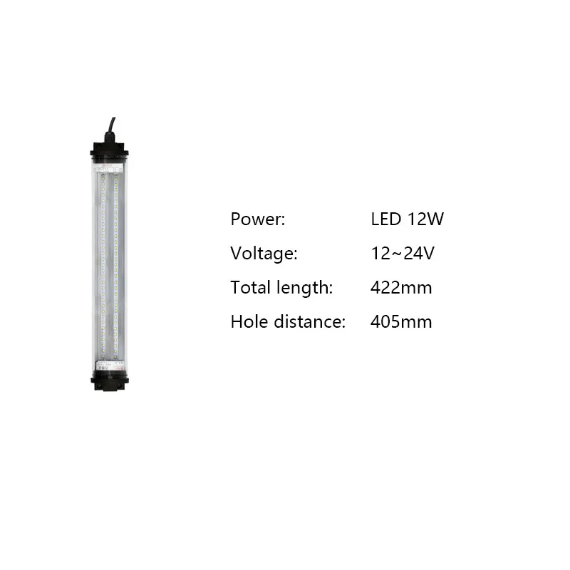 LED 12W 12-24V Водонепроницаемый светодио дный свет для гаража 8 Вт 40 Вт 24 В 220 В 1,25 м лампа для швейной машины промышленное освещение led светильник в гараж лампа для швейной машины освещение гаража icoco - Цвет: LED 12W 12-24V