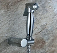 brass chrome shattaf women hand held bidet shower set mixer portable bidet spray faucet with 1 5m hose ducha higienica