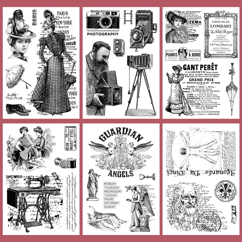 2019 Винтаж леди Европейский прозрачный чистый силикон штамп для печати DIY