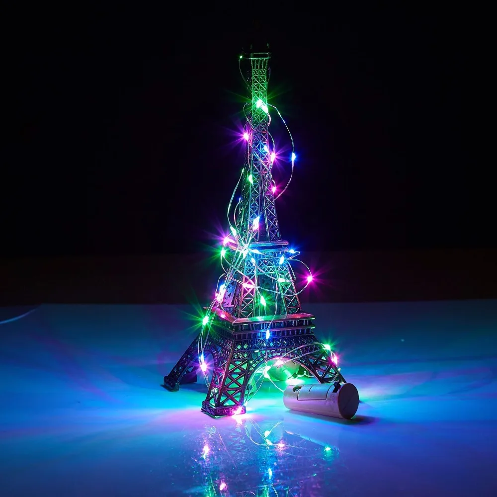 3 шт. бутылка для украшения винная пробковые огни с светодио дный 15 LED s Гибкая